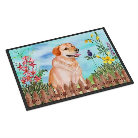 CAROLINES TREASURES Labrador Retriever Spring Indoor or Outdoor Mat - 18 x 27 in. CK1276MAT